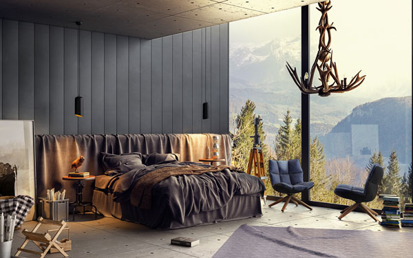 Loft Daire Yatak Odası